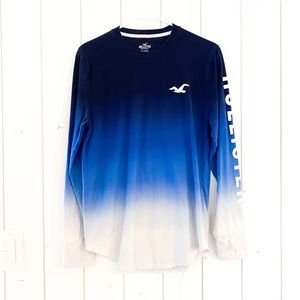 Hollister Men’s Size S Long Sleeve Ombré Tee